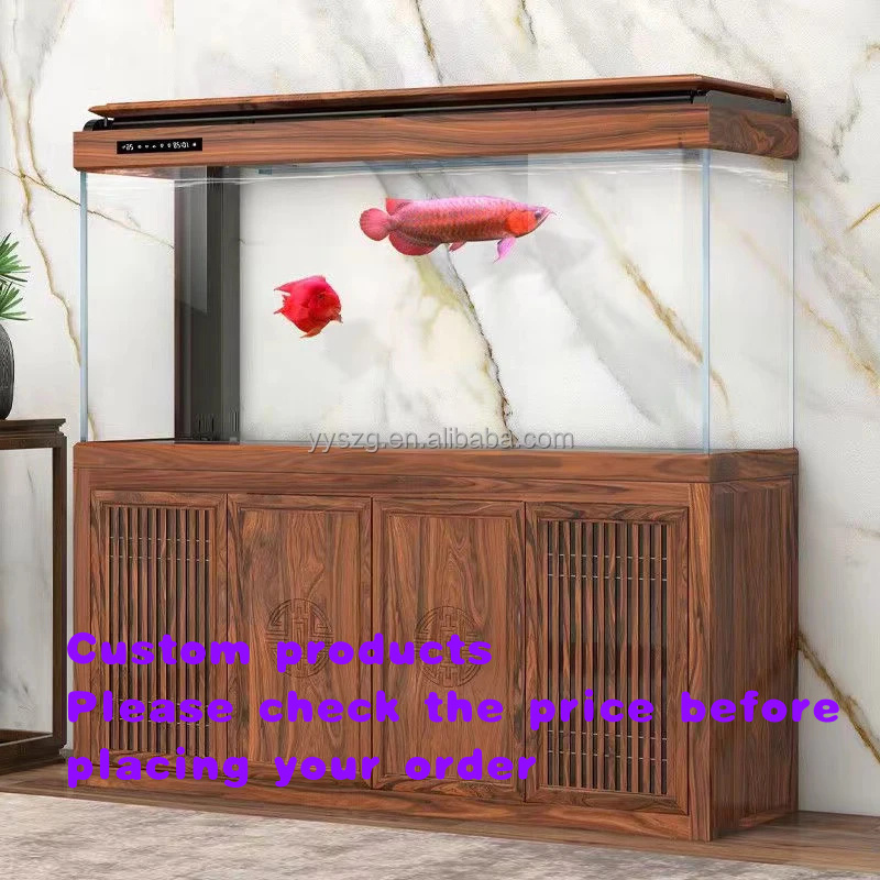 Aquarium Fish Live - 맞춤형 상업용 고급 유리 사각형 벽걸이