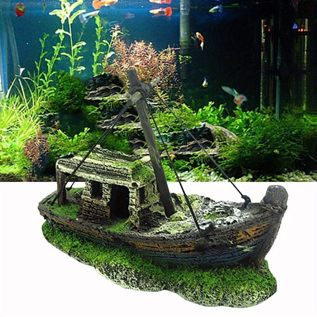 Aquarium Fish Tank Price - 수족관 물고기 탱크 풍경 난파선 장식