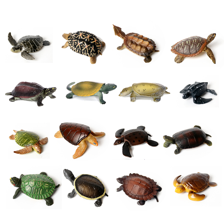 Aquarium Fish Accessories - 현실적인 미니어처 해양 생물 바다 거북이