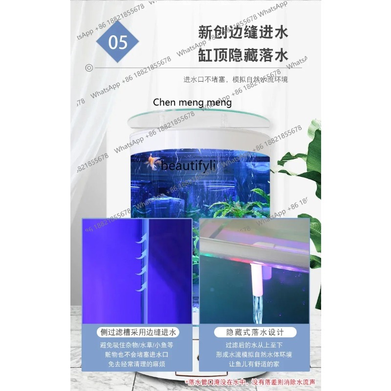 F181 l 어항 거실 물갈이 바닥형 가정용 반원형 대 - Aquarium Fish Live 리뷰 및 가격