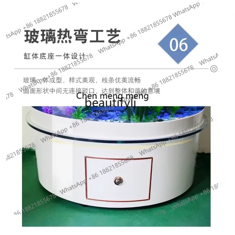 F181 l 어항 거실 물갈이 바닥형 가정용 반원형 대 - Aquarium Fish Live 리뷰 및 가격