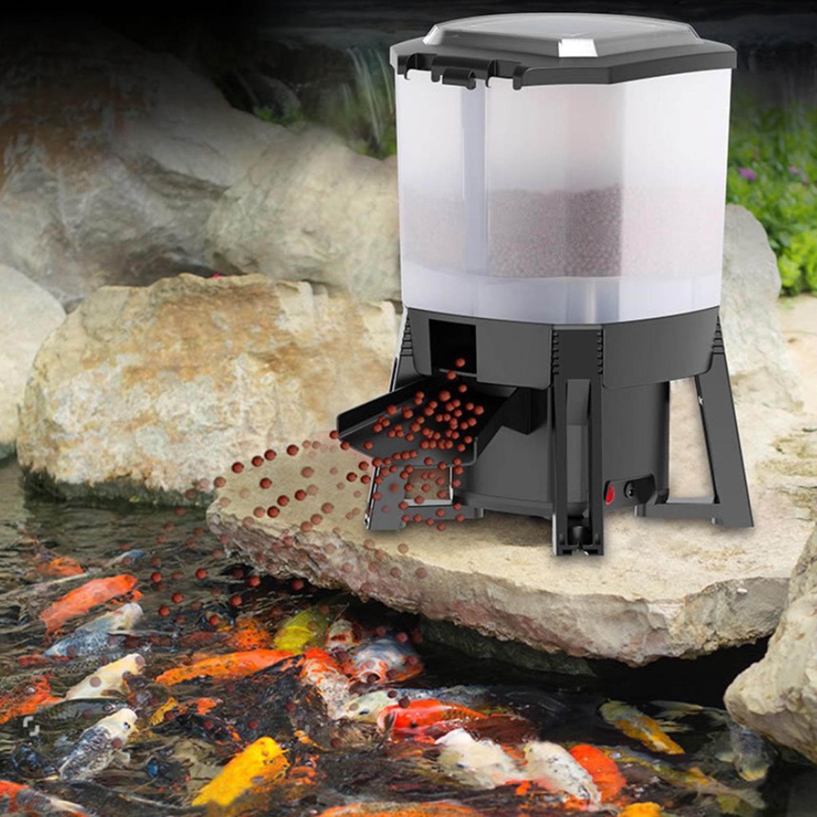 6L 조절 가능한 태양광 자동 어항 급식기 타이머 물고 - Aquarium Fish Koi 리뷰 및 가격