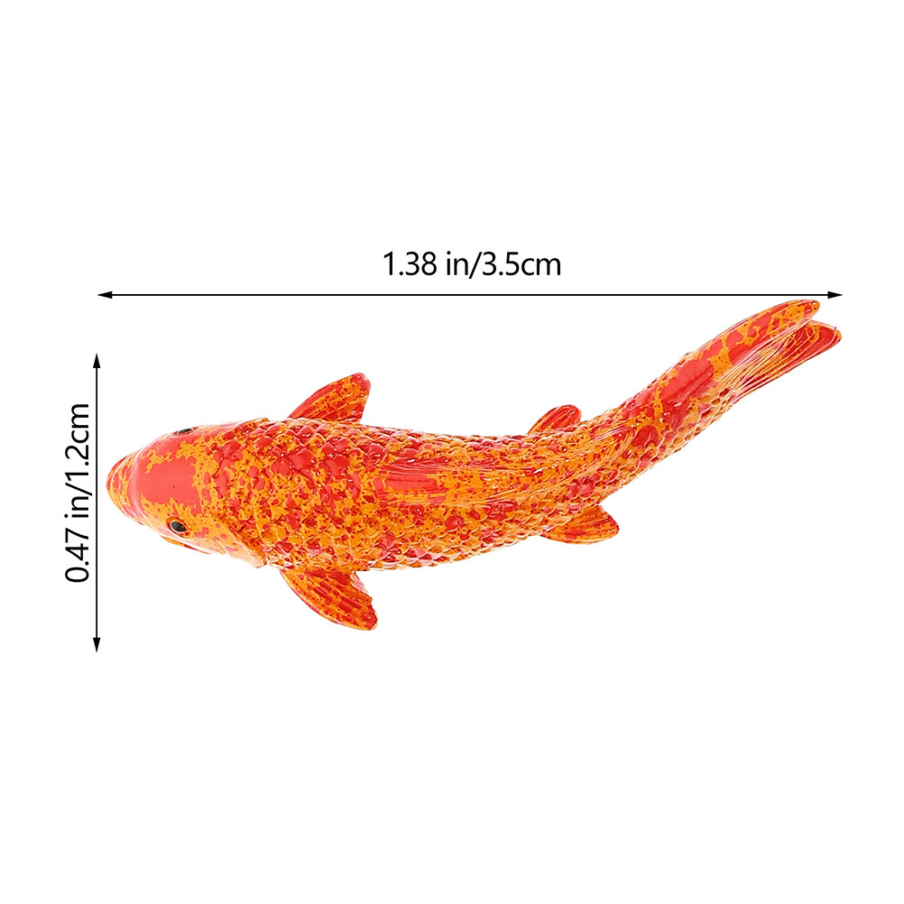 10Pcs 미니 잉어 물고기 장식품 활기찬 붉은 금붕어 - Aquarium Fish Koi 리뷰 및 가격