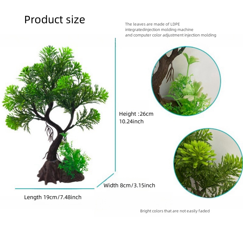 어항 DIY 인공 수족관 장식 식물, 나무 장식, 수생 - Aquarium Fish Tank Price 리뷰 및 가격