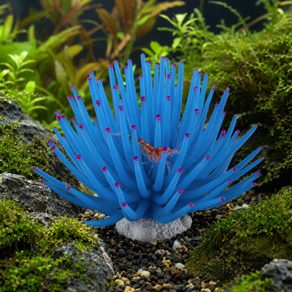 물고기 탱크 장식품 실리콘 바다 아네모네 수족관 장식  - Aquarium Fish Accessories 리뷰 및 가격