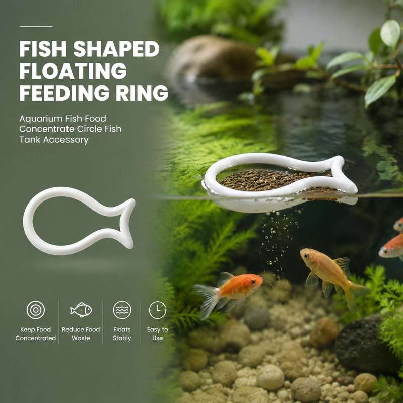 물고기 모양의 부유식 먹이 링, 어항 물고기 사료 집중 - Aquarium Fish Food 리뷰 및 가격