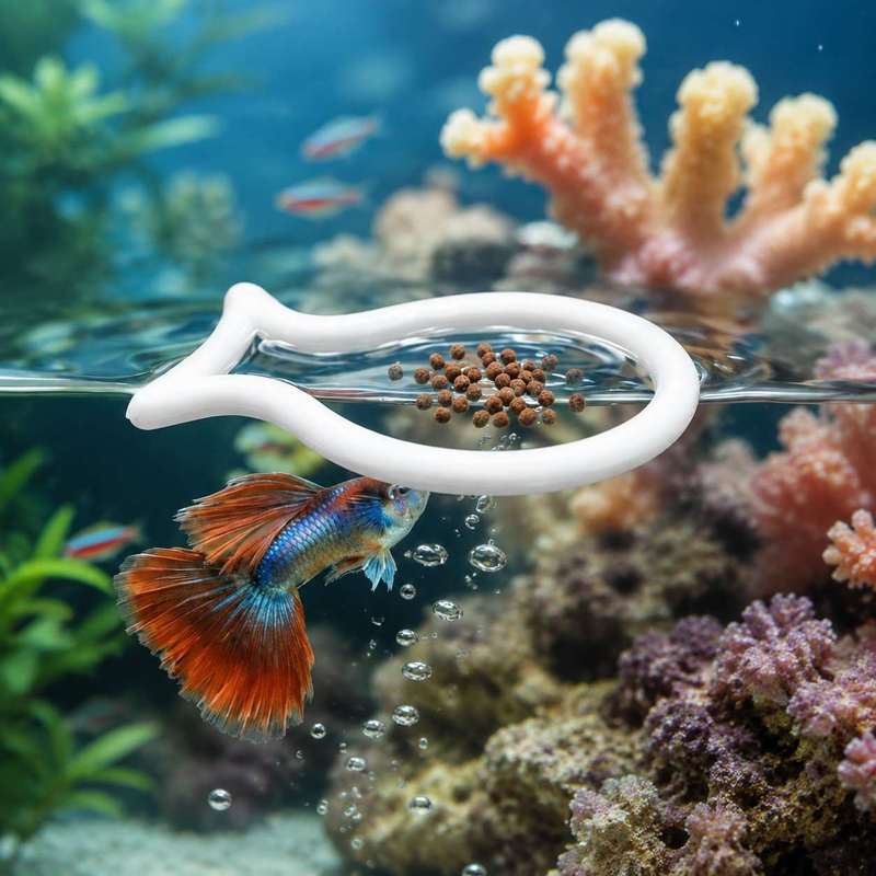 물고기 모양의 부유식 먹이 링, 어항 물고기 사료 집중 - Aquarium Fish Food 리뷰 및 가격