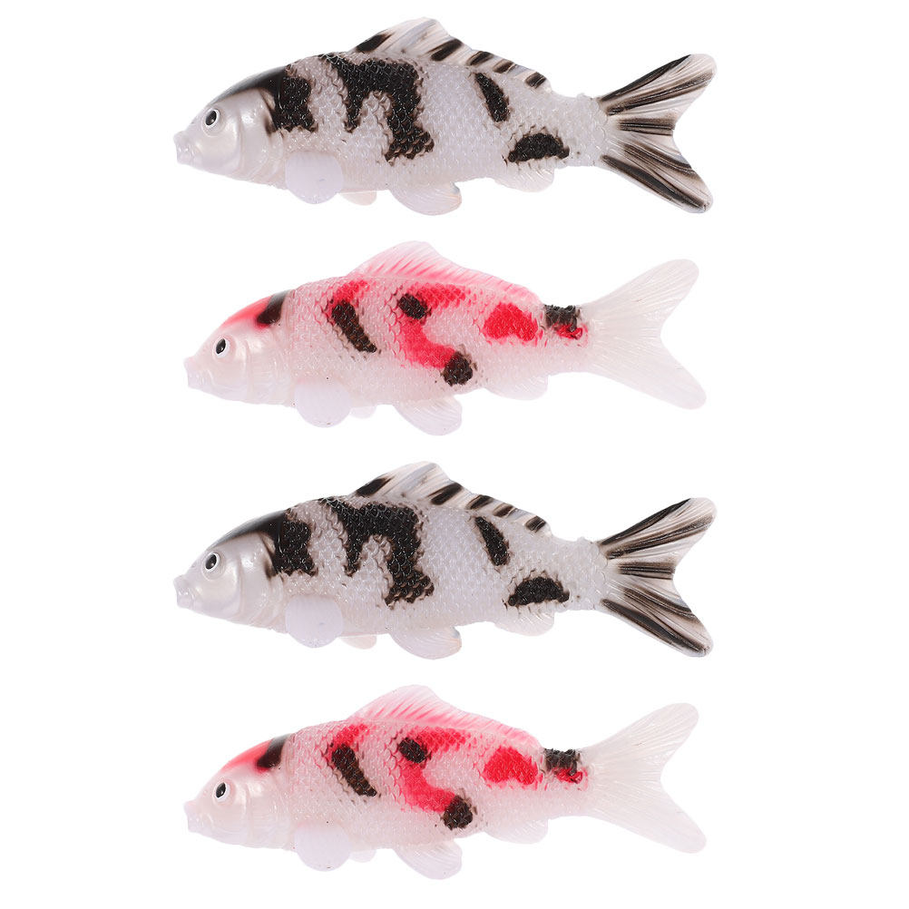 4개의 생동감 넘치는 잉어 어항 장식품, 정원 연못 분 - Aquarium Fish Koi 리뷰 및 가격