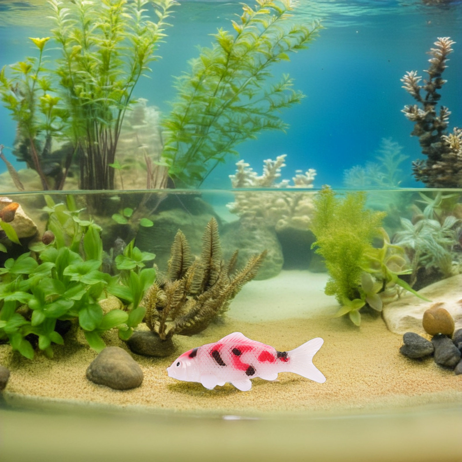 4개의 생동감 넘치는 잉어 어항 장식품, 정원 연못 분 - Aquarium Fish Koi 리뷰 및 가격