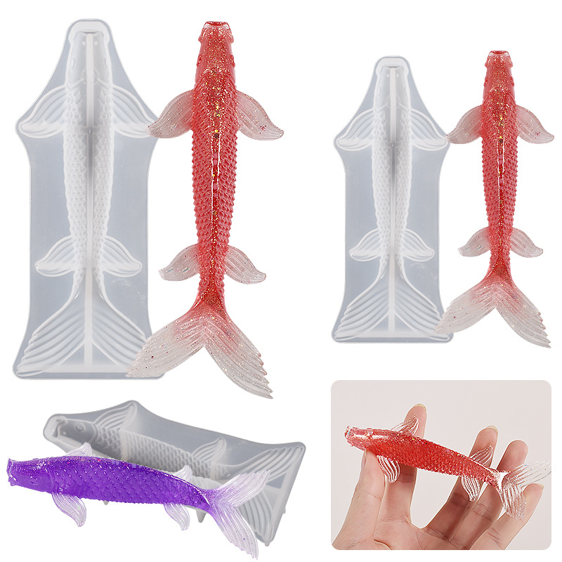 3D 잉어 모양 에폭시 수지 몰드 바다 동물 잉어 문어 - Aquarium Fish Koi 리뷰 및 가격
