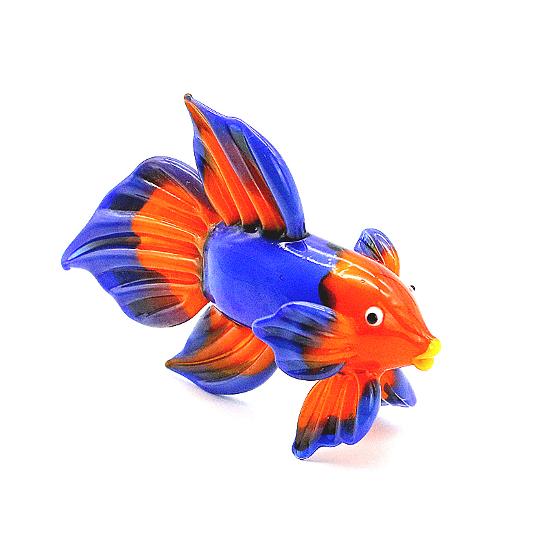 오렌지 무라노 유리 열대어 입상 장식품, 귀여운 수제  - Aquarium Fish Live 리뷰 및 가격