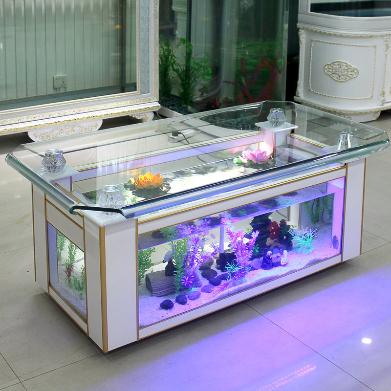 시하오 생태 커피 테이블 어항 유리 직사각형 대형 창의 - Aquarium Fish Live 리뷰 및 가격