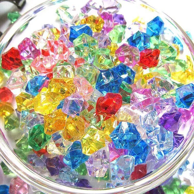 200pcs 아크릴 보석 돌 다채로운 짓 눌린 얼음 바 - Aquarium Fish Store 리뷰 및 가격