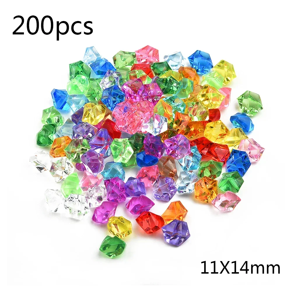 200pcs 아크릴 보석 돌 다채로운 짓 눌린 얼음 바 - Aquarium Fish Store 리뷰 및 가격